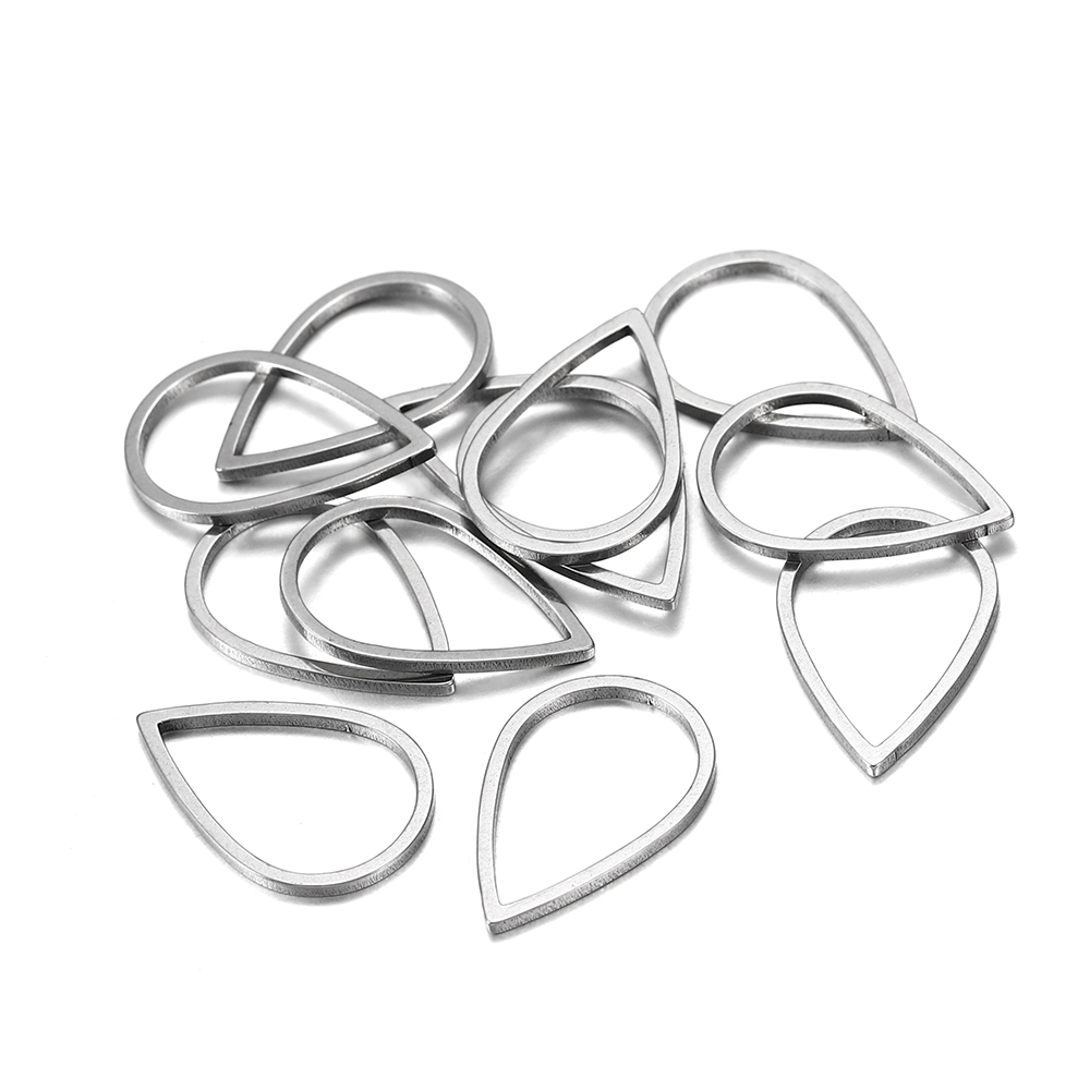 Set 20 khung hình giọt nước 16 21 26mm tự làm trang sức