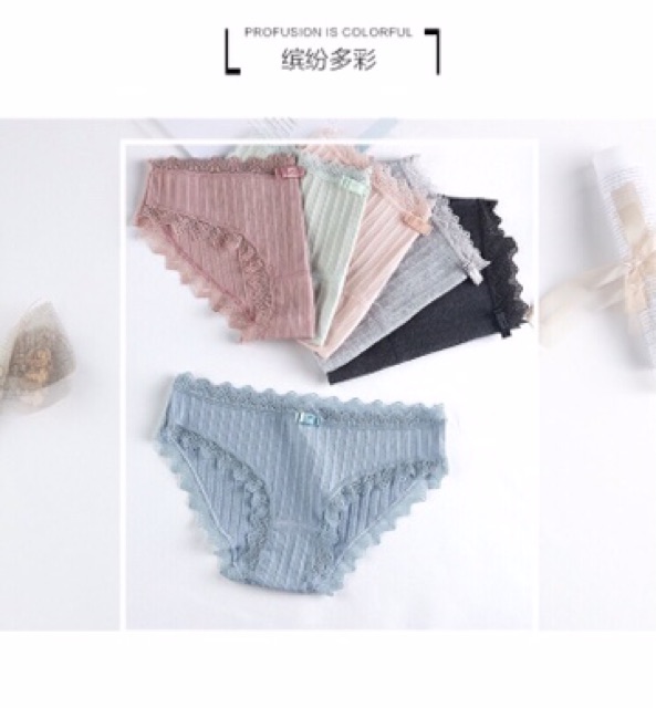 QUẦN COTTON TĂM PHỐI REN NƠ XINH 3333 | BigBuy360 - bigbuy360.vn