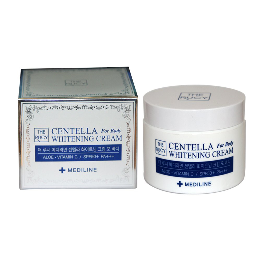 Kem Dưỡng Trắng Da, Chống Nắng Toàn Thân The Rucy Mediline Centella Whitening Cream For Body SPF 50+ PA+++ 100g mẫu new