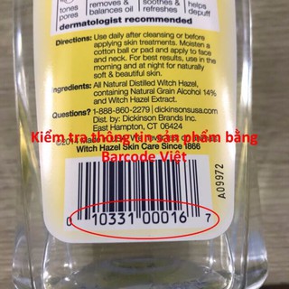 Nước hoa hồng dickinson 237ml