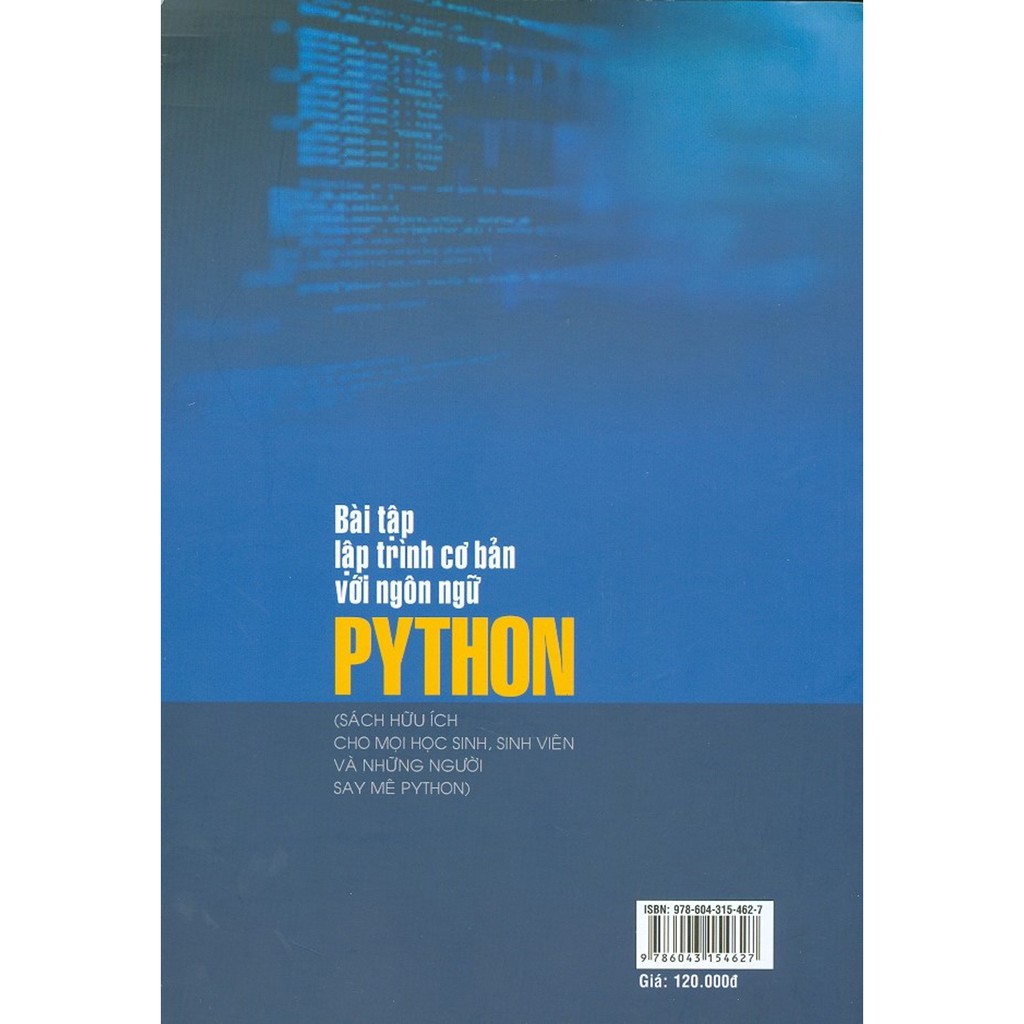 Sách - Bài Tập Lập Trình Cơ Bản Với Ngôn Ngữ Python