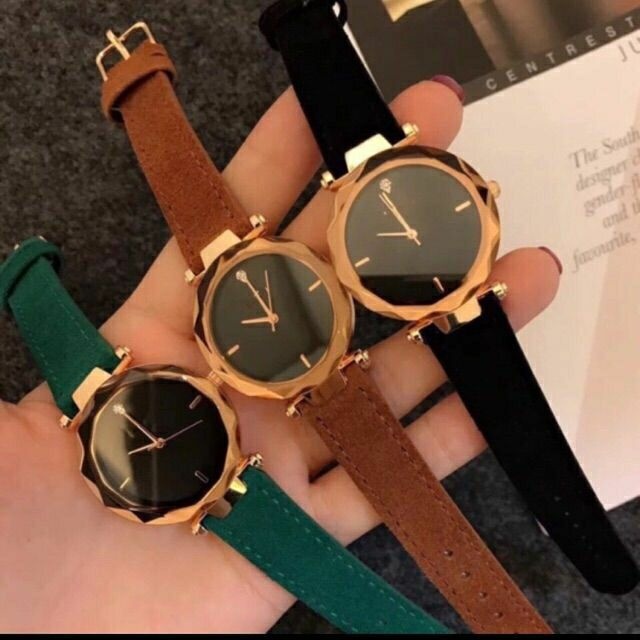 Đồng Hồ Nữ Dây Da Cao Cấp Nhiều Màu Sắc