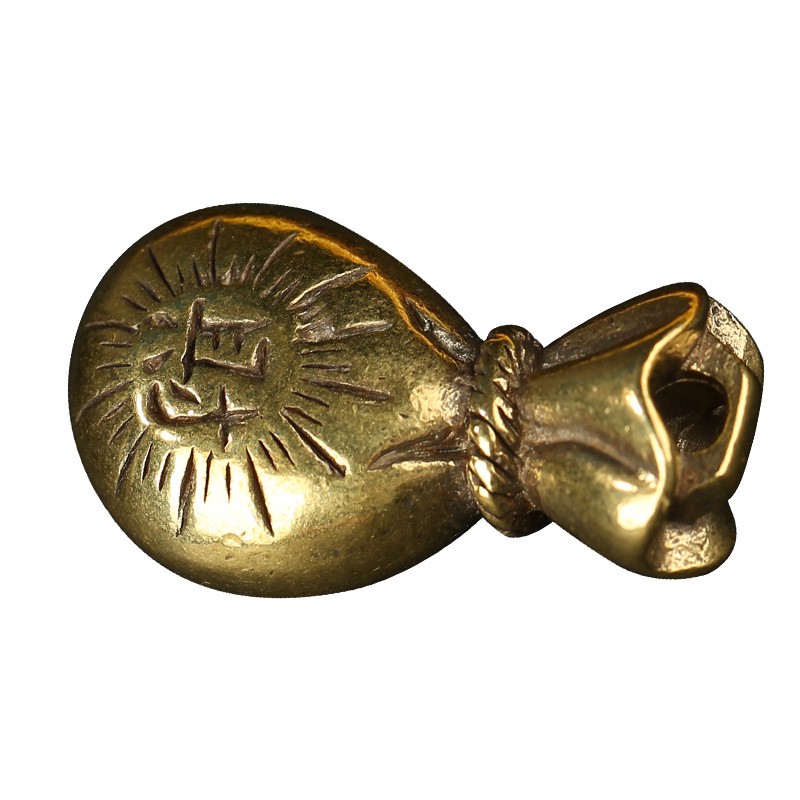 Tượng Đồng Phong Thủy May Mắn Tài Lộc Hình Túi Tài Lộc (Kích Thước: 3.2cm x 1.7cm) | BigBuy360 - bigbuy360.vn