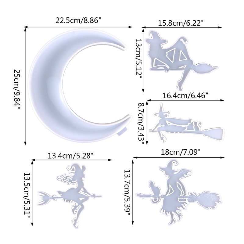 Sa Bộ 4 Khuôn Làm Trang Sức Chủ Đề Halloween