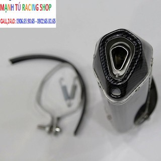 Lon pô akapovic carbon lục giác(Hàng chính hãng)