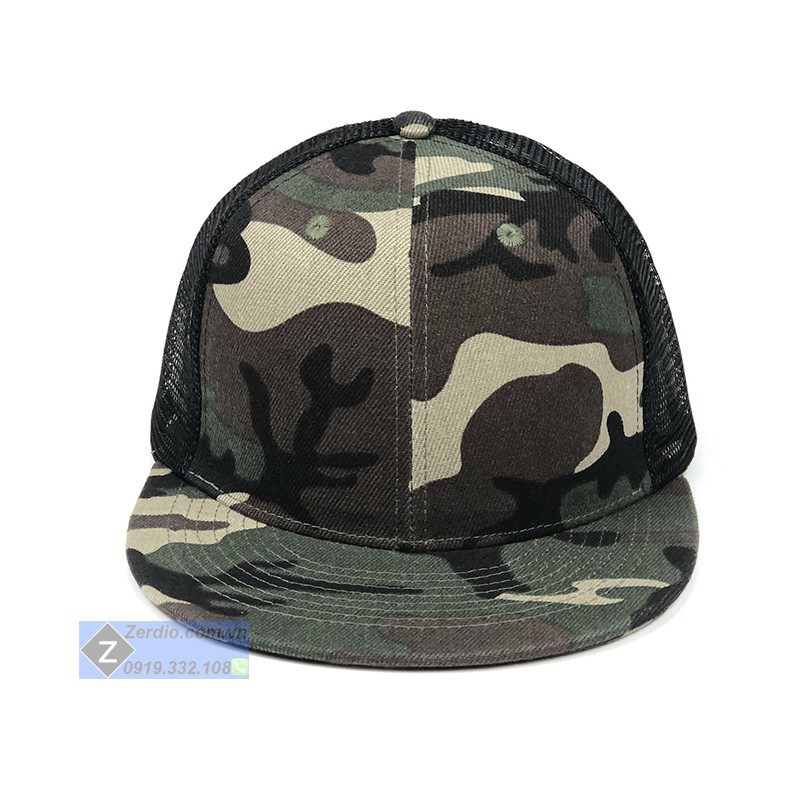 Nón snapback rằn ri lưới cao cấp cho cả nam và nữ