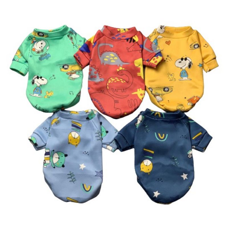 Áo nỉ cho chó mèo có tay, chất vải dày, áo ấm mùa đông cho thú cưng, rất nhiều mẫu mã | Heaven Pet Store