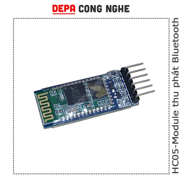 Module Thu Phát Bluetooth HC-05, Master/Slave, AT Command, UART, Chip Chính Hãng, Tương Thích Arduino, Vi Điều Khiển