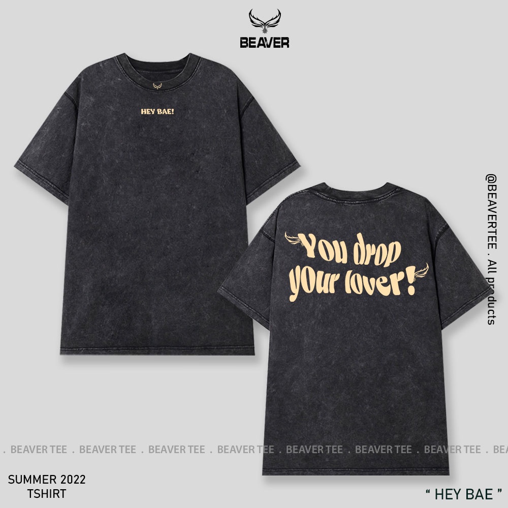 Áo thun Beaver Tee HEY BEA Local Brand tay lỡ form rộng nam nữ Unisex Freeship Extra