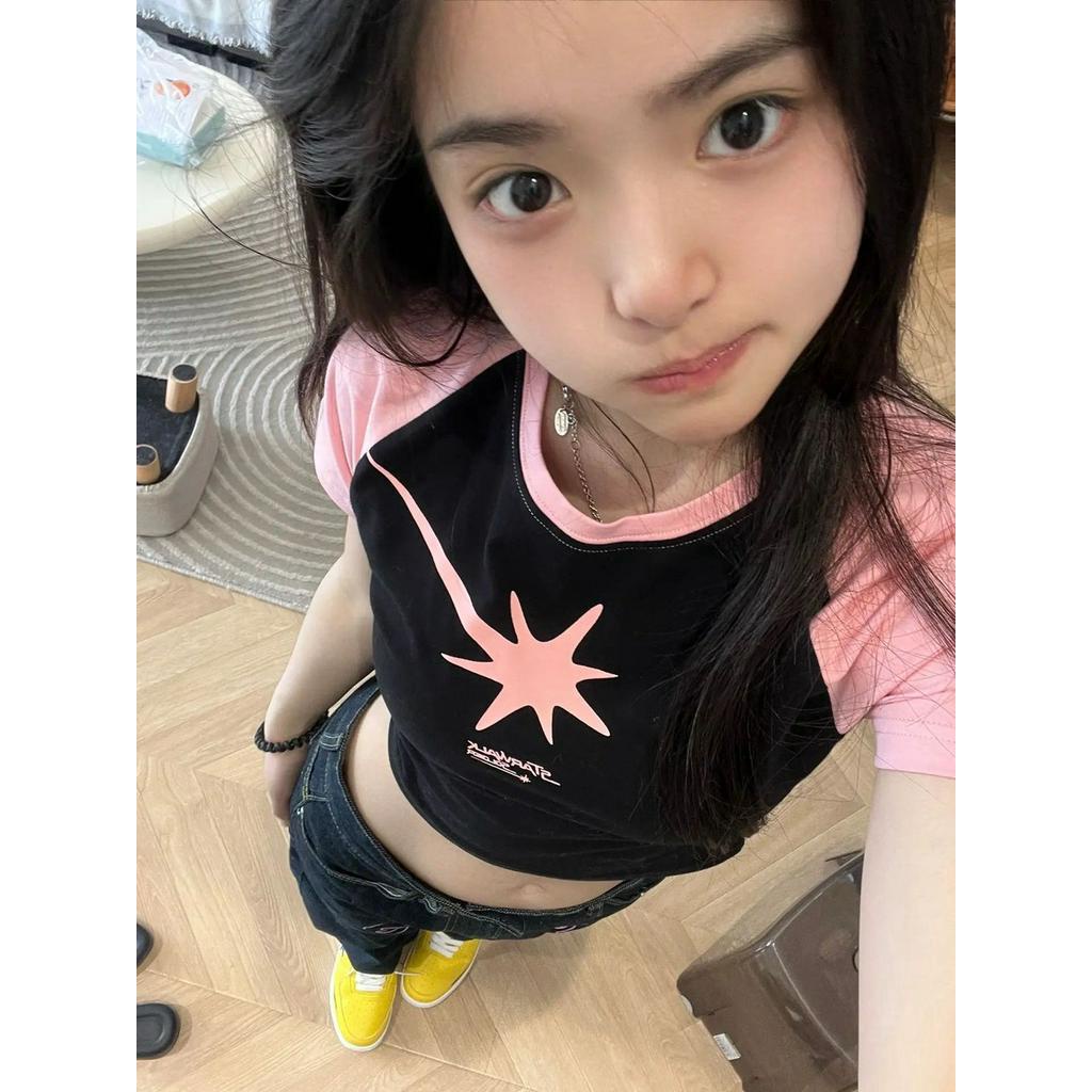 GD1 Áo phông áo croptop áo baby tee American Vintage 2023 New Style MA1912