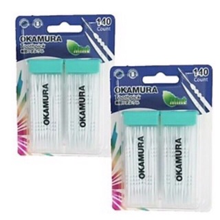 Combo 10 tăm nhựa okamura 140 cây