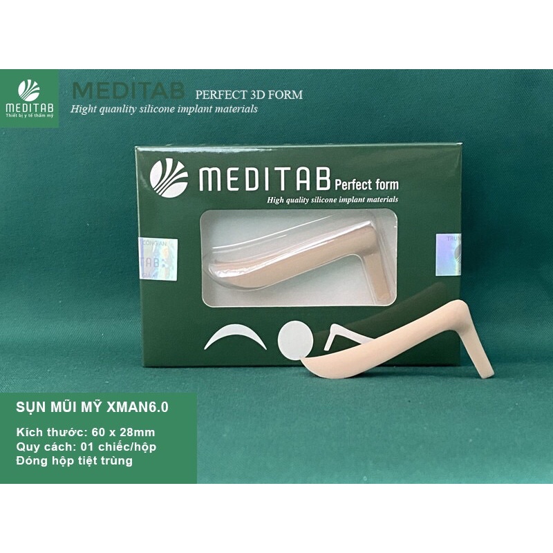 SỤN NÂNG MŨI ĐỘC QUYỀN MEDITAB XMAN6.0 L-LINE USA