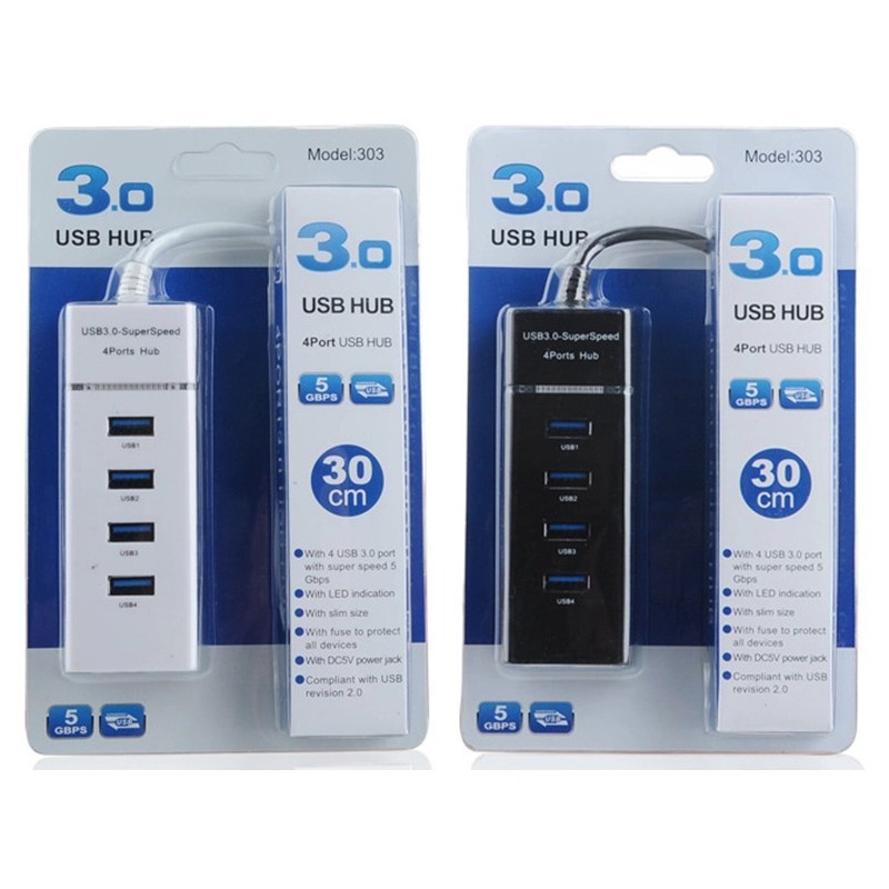 Hub Chia USB Từ 1 Thành 4 Cổng Usb Tốc Độ 3.0