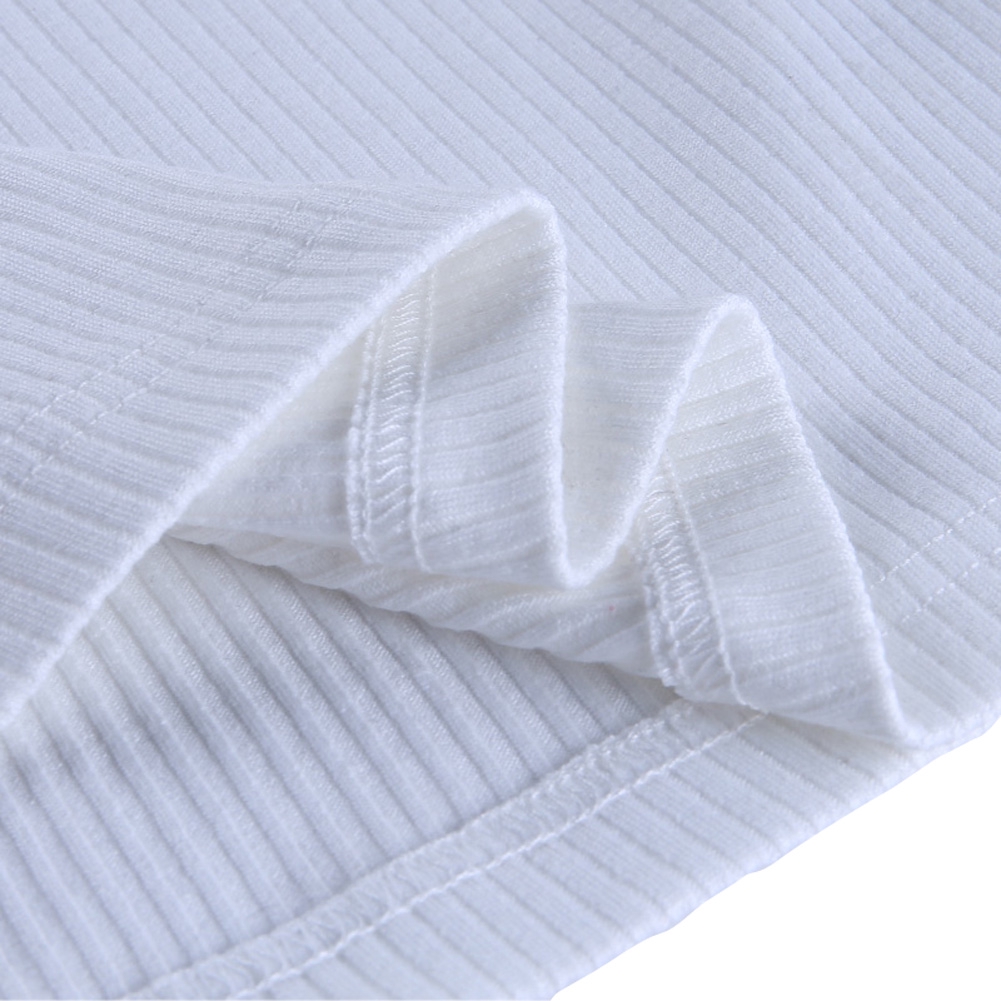 Áo Croptop Dệt Kim Tay Ngắn Cổ Vuông Thời Trang Mùa Hè Cho Phái Nữ