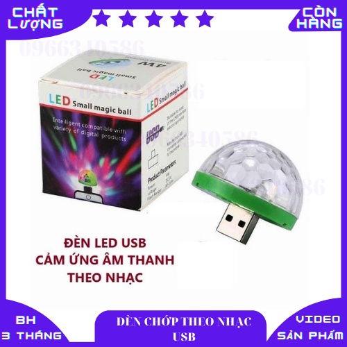 ĐÈN LED NHÁY THEO NHẠC USB