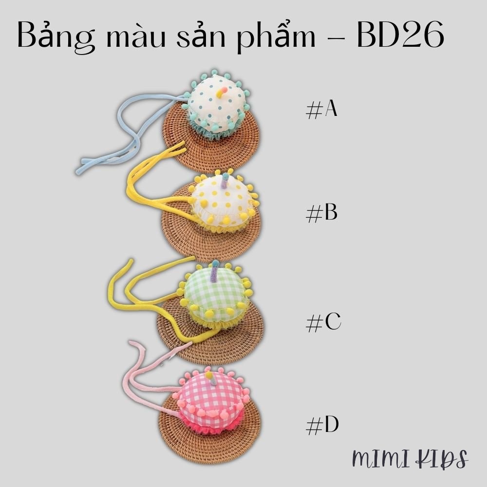 Băng đô bánh sinh nhật style hàn quốc cho bé yêu Mimi Kids BD26