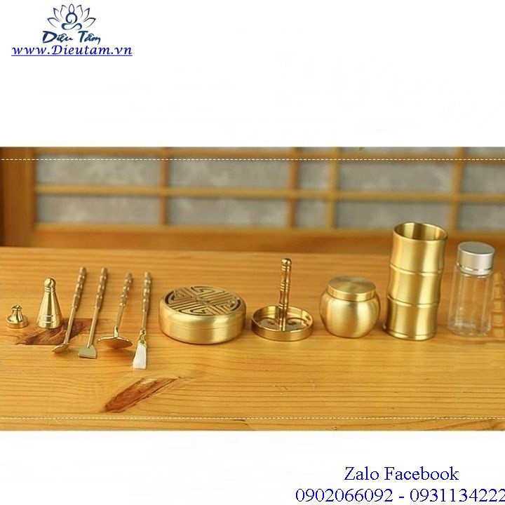 Bộ dụng cụ xông trầm hương, tạo hình trầm bột