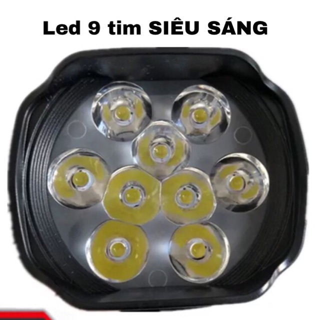 Đèn led L5 9 tim siêu sáng [ Mẫu 2018 ]