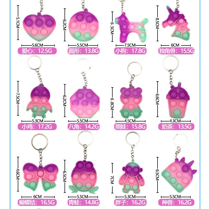 Set 26 Móc Khóa Hình Khủng Long Đồ Chơi Giúp Giảm Căng Thẳng