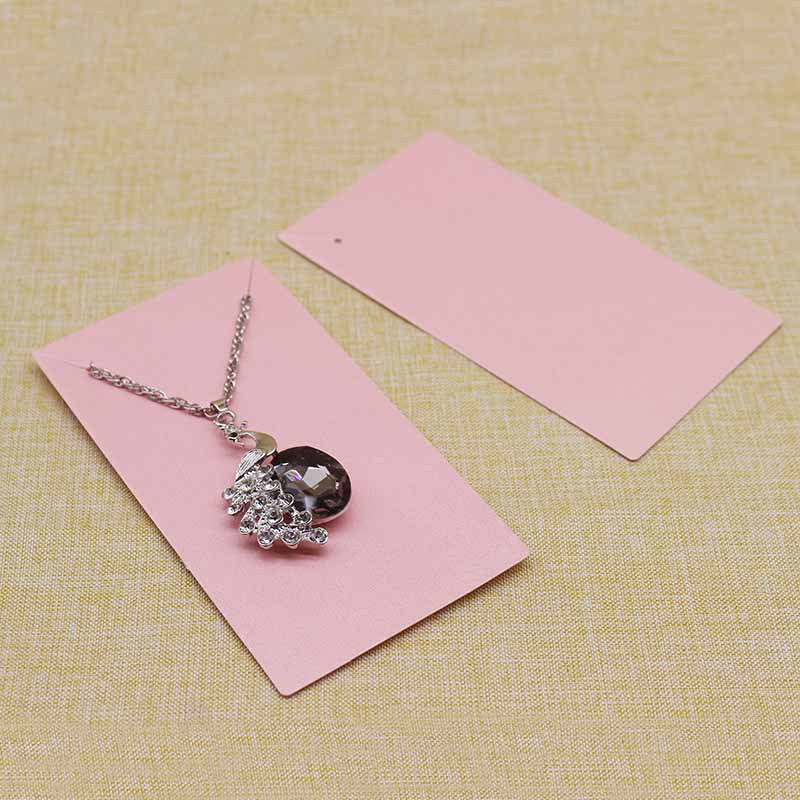 Bộ 100 Thẻ Vòng cổ Bằng Giấy Kraft Có 5 Màu
