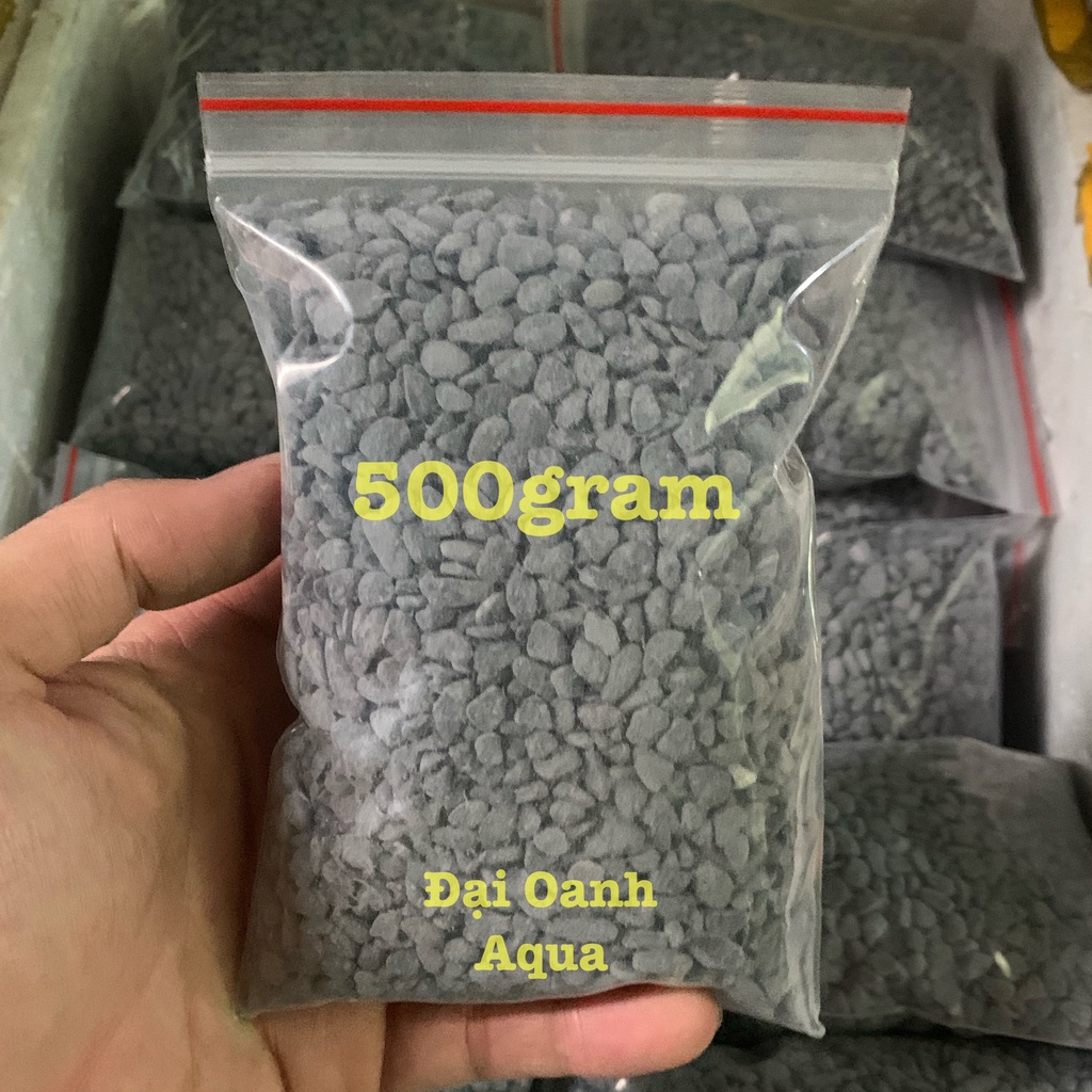 500gr Sỏi Đen Platinum - Sỏi Trải Nền Trang Trí Bể Cá, Bể Thủy Sinh