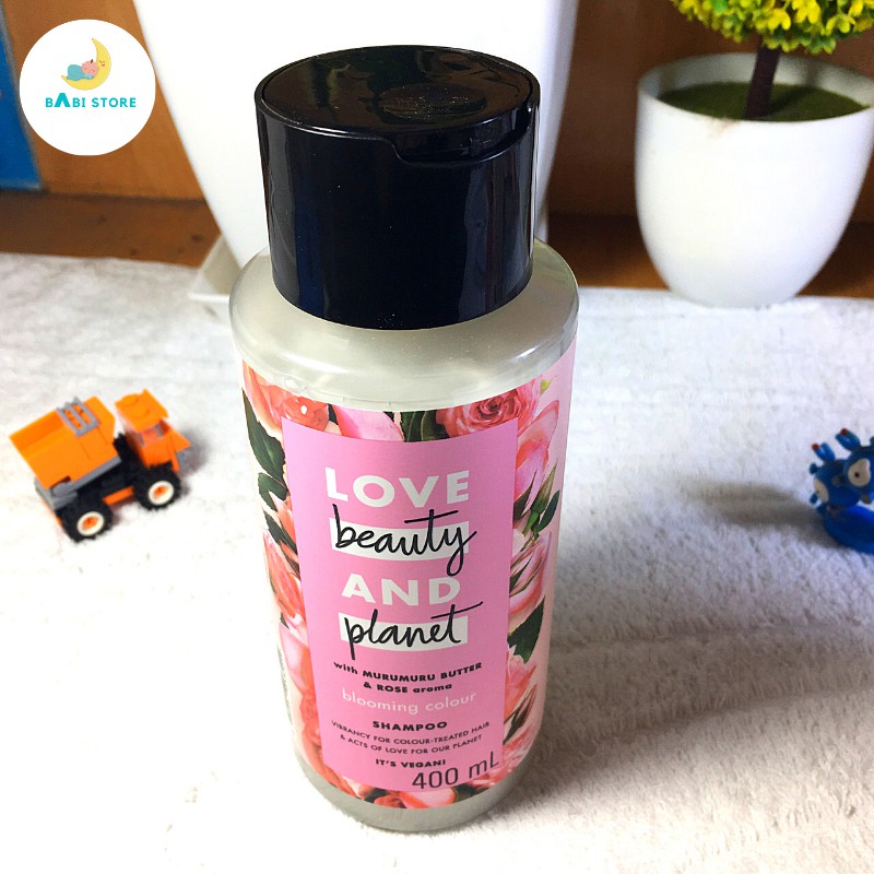 [Clip thật] Dầu gội,xả LOVE BEAUTY AND PLANET giúp giữ màu tóc nhuộm 400ml- Babistore