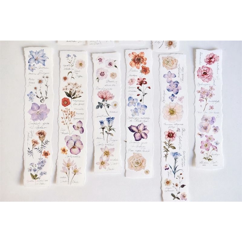 Krisna.room ♡ Freckles Tea vol.1- 1 chu kì 300cm cuộn băng dán Hoa xinh xắn