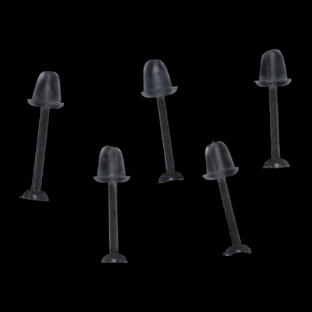 Set 100 Ghim Và Bông Tai Bằng Nhựa Trong Suốt Tiện Dụng
