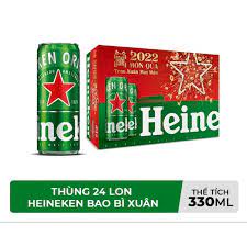 THÙNG 24 LON BIA HEINEKEN 330ML