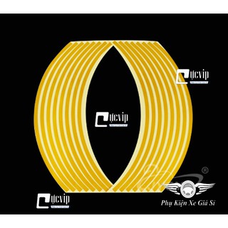Bộ Tem Dán Vành (Niềng) Xe Phản Quang Cao Cấp (2 Bánh)MS3151