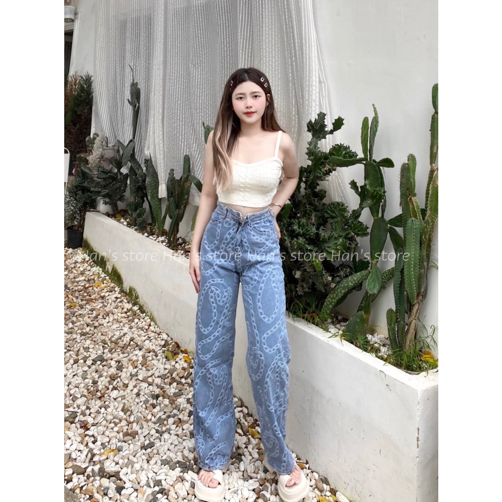 QUẦN JEAN HỌA TIẾT CÁ TÍNH FORM CHUẨN ĐẸP ( ẢNH THẬT 1OO%)
