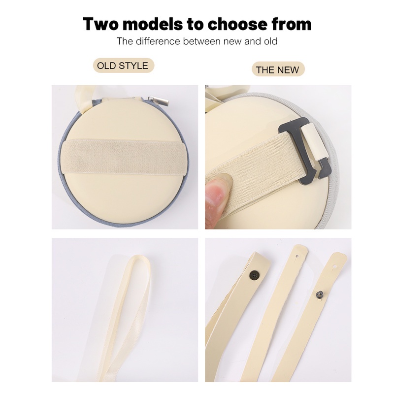 Hộp Đựng Mắt Kính Hình Tròn Có Khóa Kéo Dạng Gập Tiện Dụng