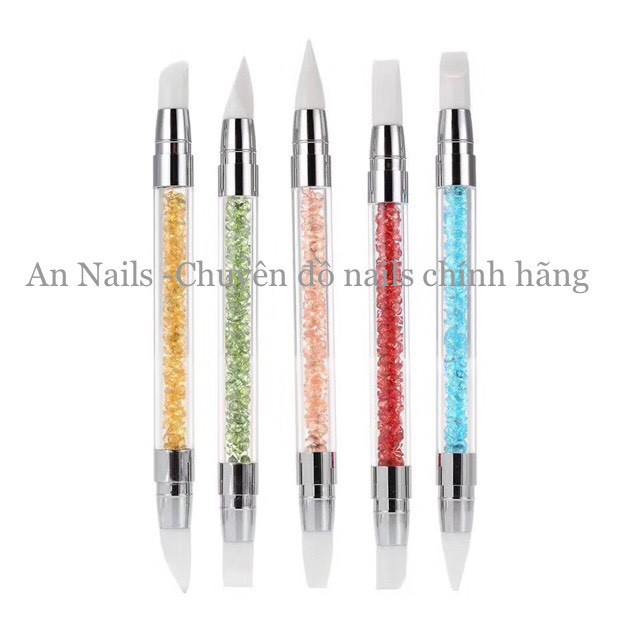 CỌ SILICON BỘ 5 CÂY , DỤNG CỤ NAILS,PHỤ LIỆU NGÀNH NAIL,CỌ VẼ MÓNG