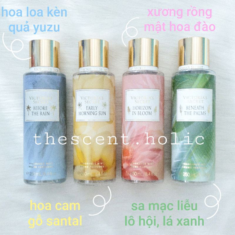 Chiết 1/3 [mua 4 tặng 1] Body Mist Vic 10ml, 30ml | Thế Giới Skin Care