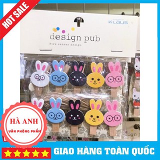 Sét 10 Kẹp Ảnh Dễ Thương Kèm Dây