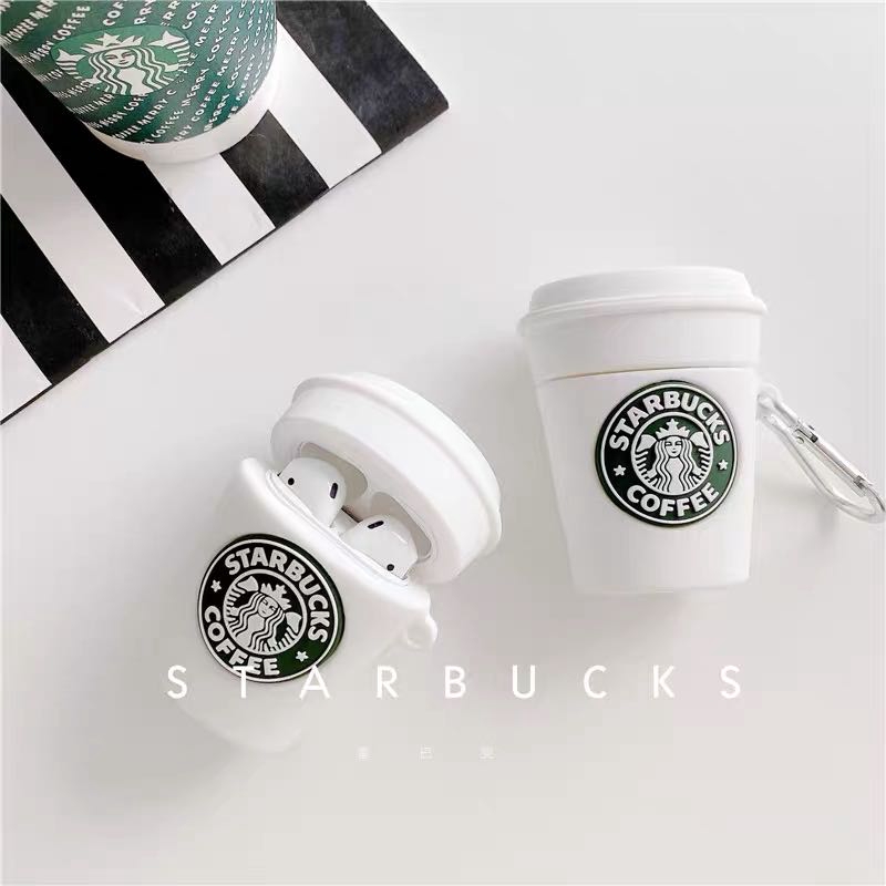 Ốp Bảo Vệ Hộp Đựng Tai Nghe Airpods Pro 1 / 2 Hình Starbucks Xinh Xắn