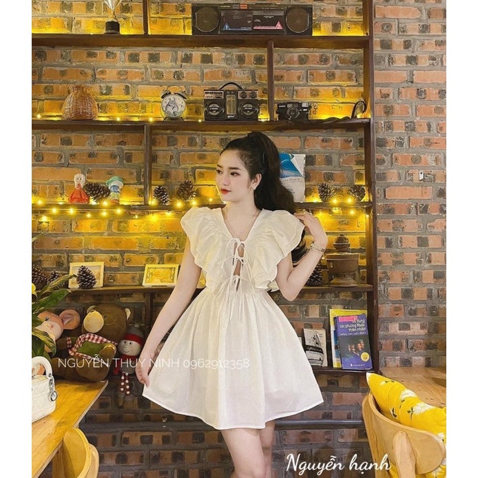 ĐẦM CÁNH TIÊN LỤA CỘT DÂY NƠ NGỰC BBD