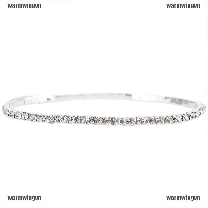 Multilayer Row Crystal Rhinestone Stretch Beach Anklet Chain Bracelet Jewelry ingvn | BigBuy360 - bigbuy360.vn