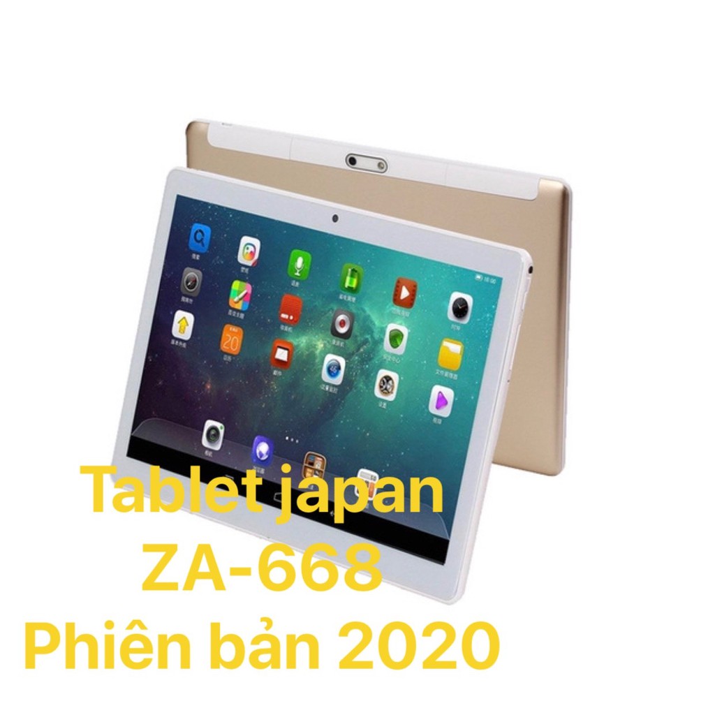 Máy tính bảng Tablet japan ZA668  phiên bản 2020 Ưu đại kèm 1 mặt kính màn hình cảm ứng ZA668 | WebRaoVat - webraovat.net.vn