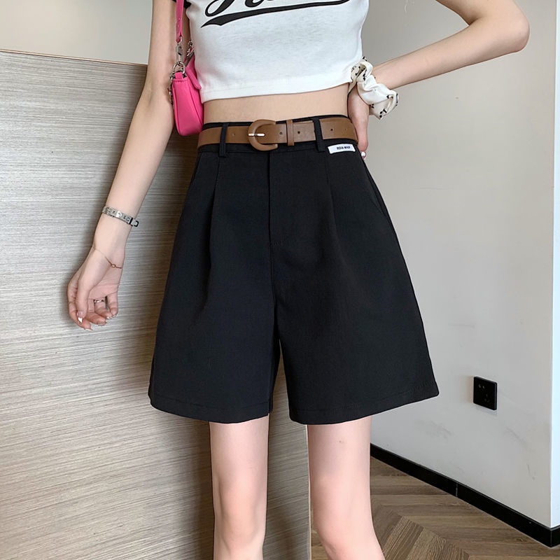 COZOK Quần Short Lưng Cao Ống Rộng Thời Trang Cá Tính Dễ Phối Đồ