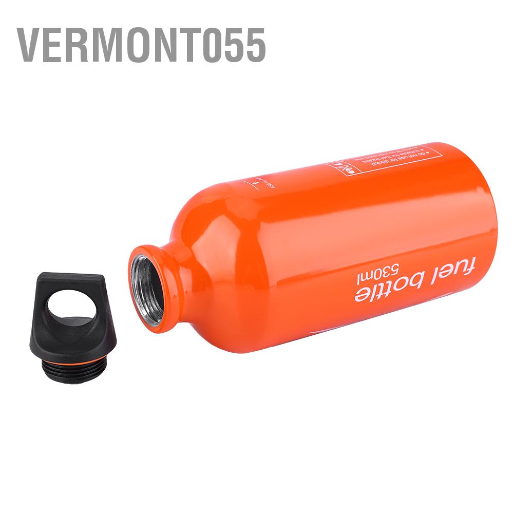 Vermont055 530ML Portable Gas Stove Tank Oil Containers Fuel Storage For Outdoor Camping Hiking