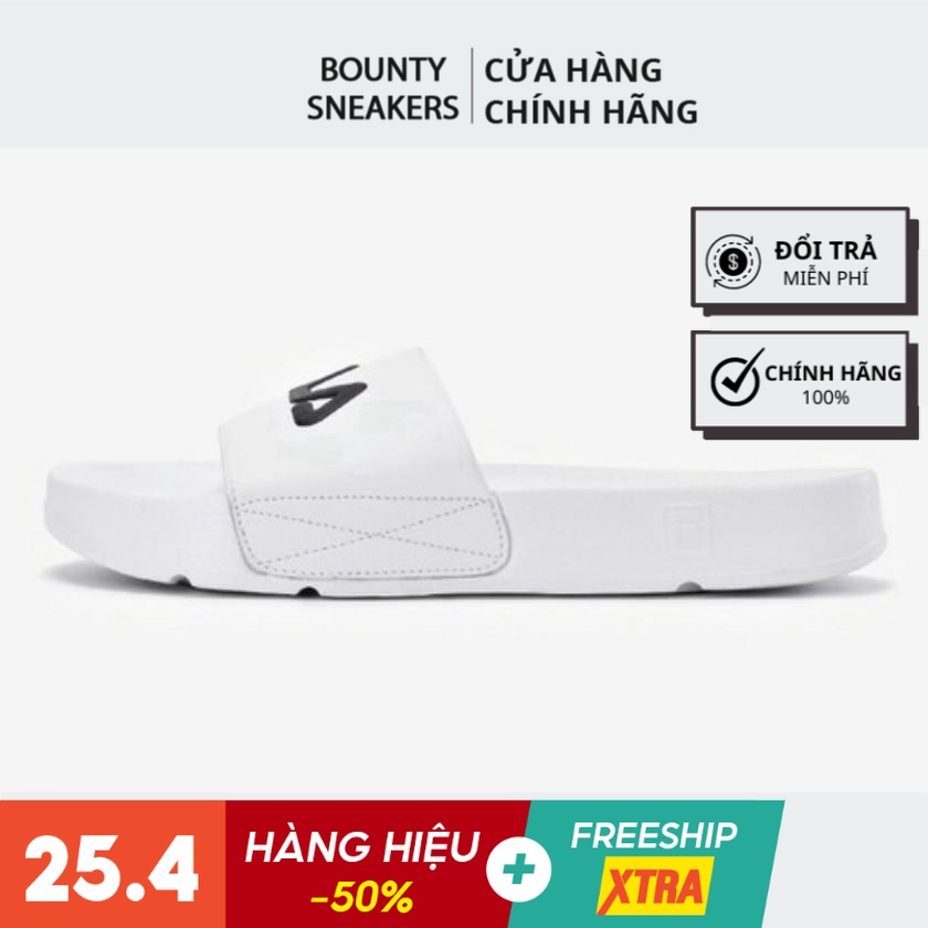 Dép FILA Drifter &quot;White&quot; FS1SLA2011X - Hàng Chính Hãng- Bounty Sneakers