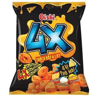Bánh Oishi Bắp 4 Lớp 4X Ăn Là Ghiền