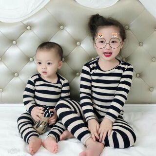 Bộ H&M cho bé sọc kẻ giá 50k 1 bộ