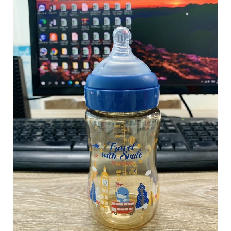 Bình sữa PPSU cổ rộng ku.ku duckbill ku5874 ku5875 260ml