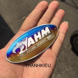 Tem / logo AHM có đầu cọp keo sẵn nha