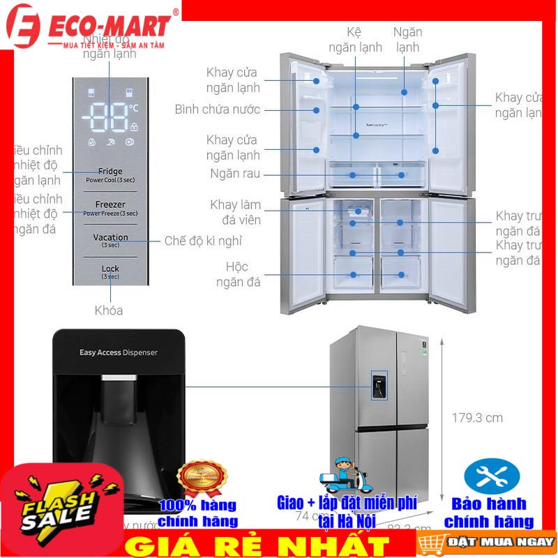 Tủ lạnh Samsung Inverter 488 lít RF48A4010M9/SV.MODEL2021