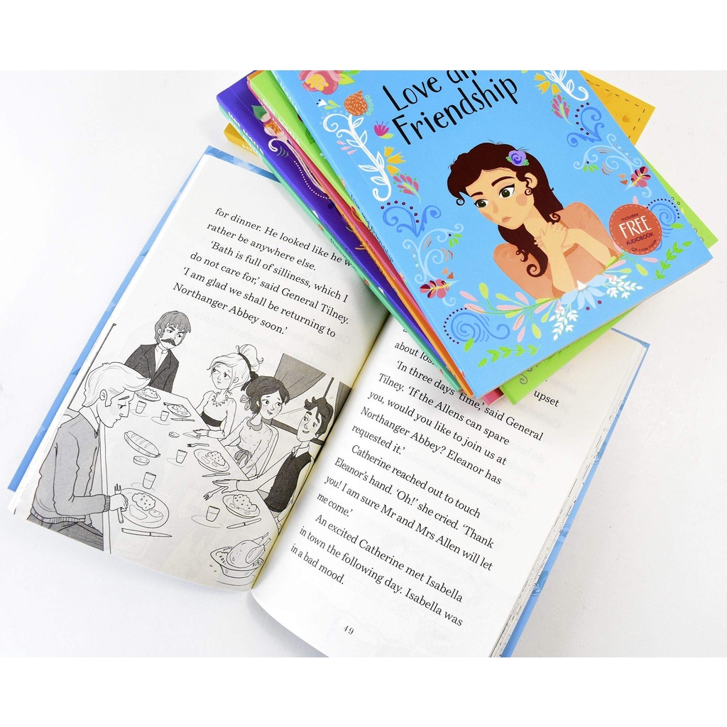 Sách - Bộ truyện đọc tiếng Anh - The Complete Jane Austen Children Easy Classics Collection