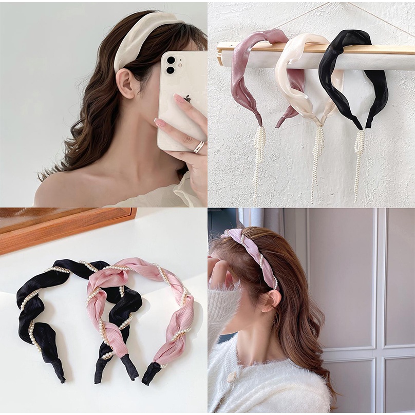 Cài tóc đính ngọc trai giả thời trang mới nữ tính