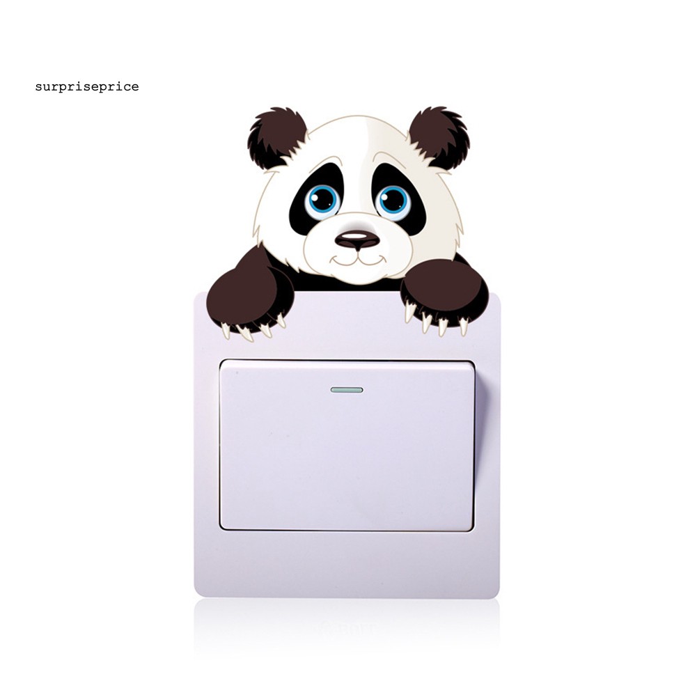 Miếng Dán Trang Trí Công Tắc Điện Hình Động Vật Hoạt Hình Đáng Yêu